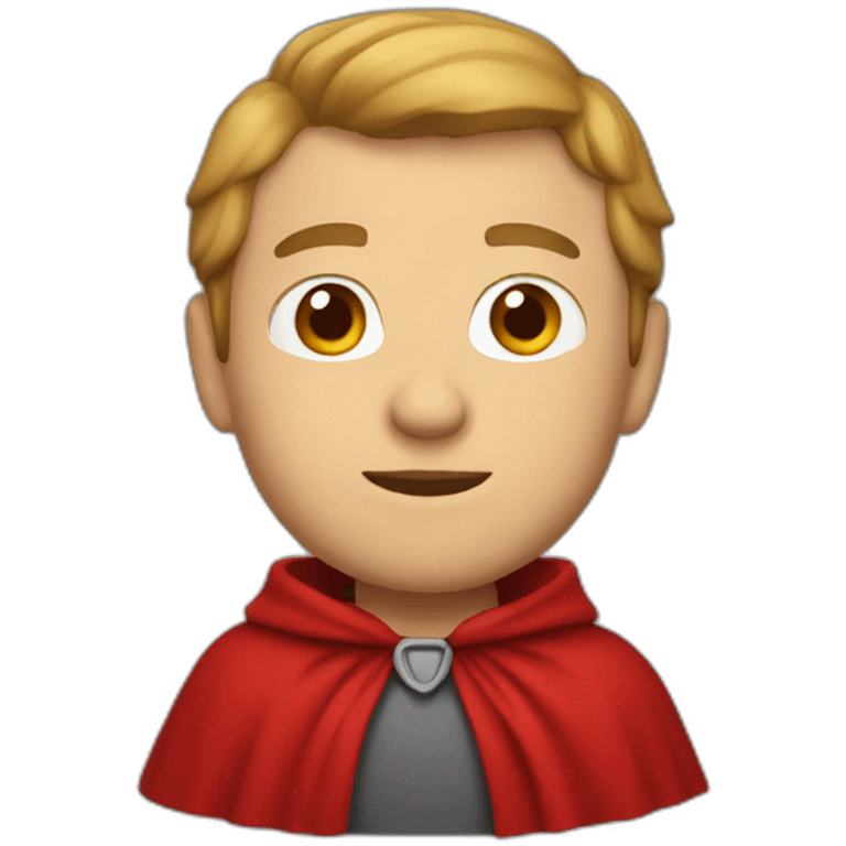 red cape man emoji