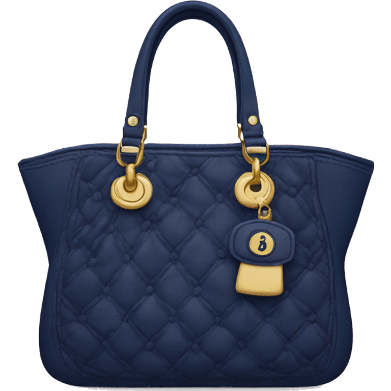 Navy Dior purse emoji