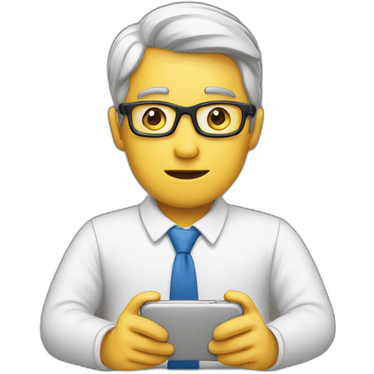 man watching on phone emoji