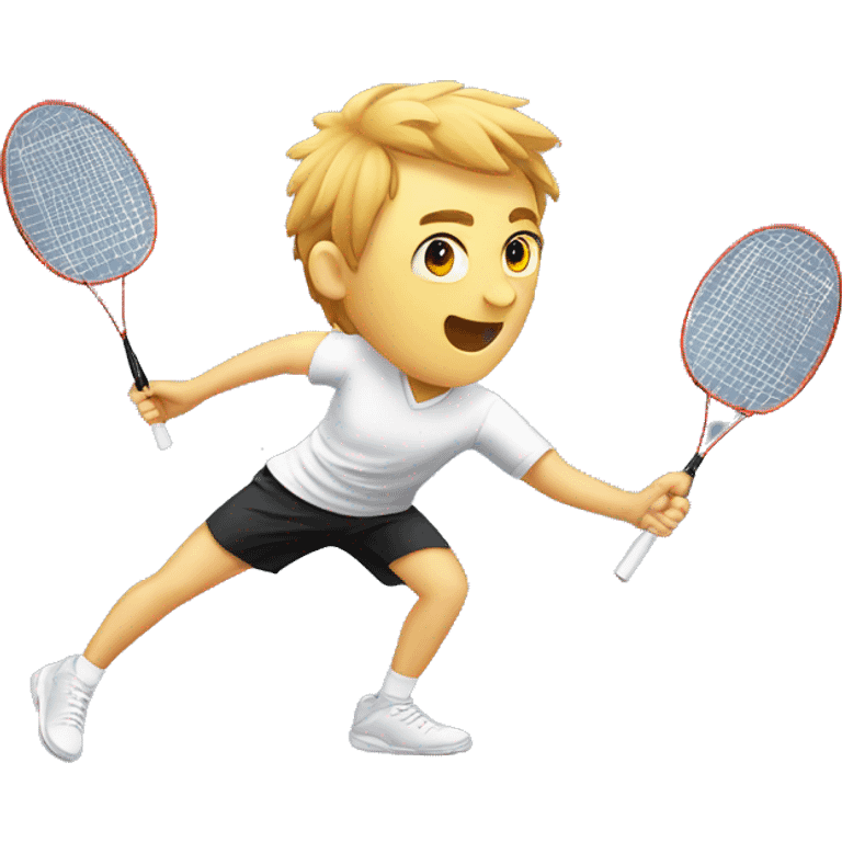 badminton kartun emoji