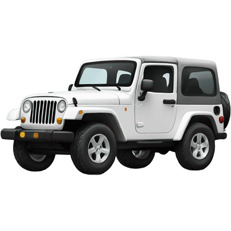 Jeep blanc emoji