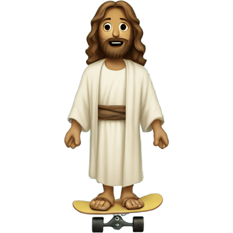 Jesus on a skateboard emoji