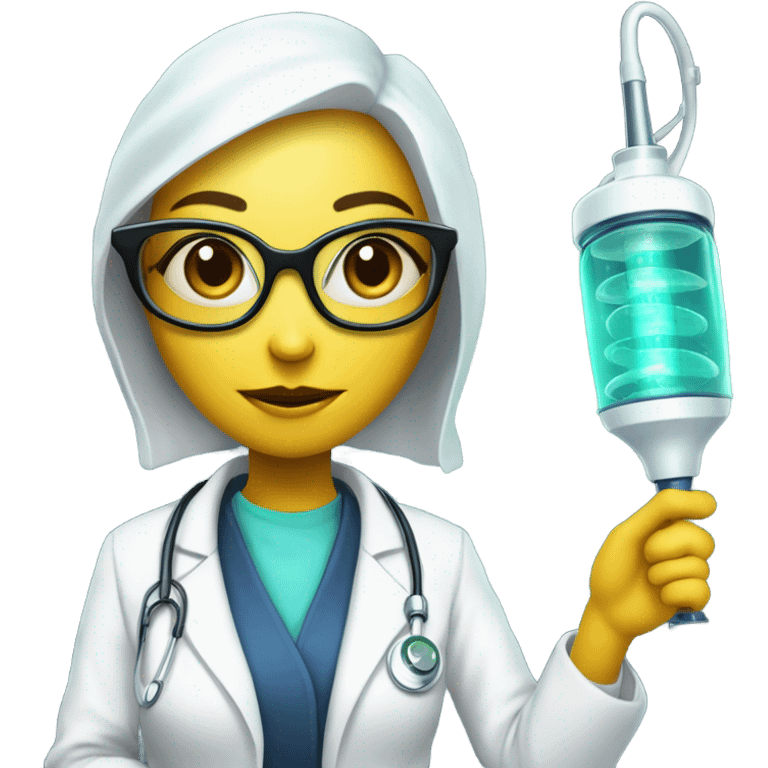 Reptilian alien woman, is a doctor emoji