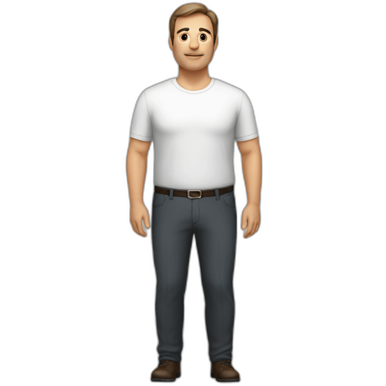 Cuerpo entero, hombre, 50 años, 110 kilos, 1.90 de altura emoji