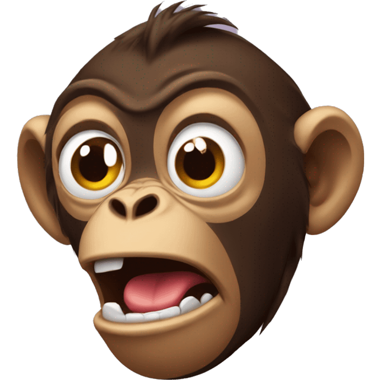 Scared monkey emoji