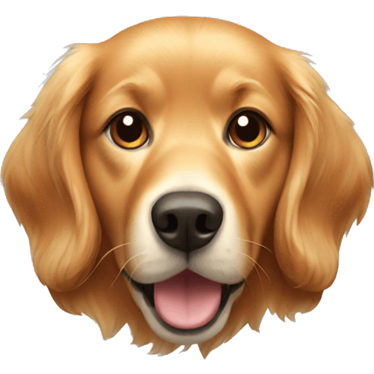 Red golden retriever  emoji