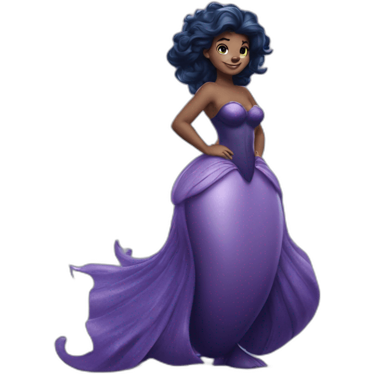 Ursula the little mermaid full body emoji