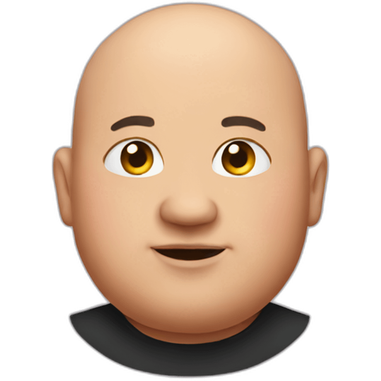 fat bald emoji