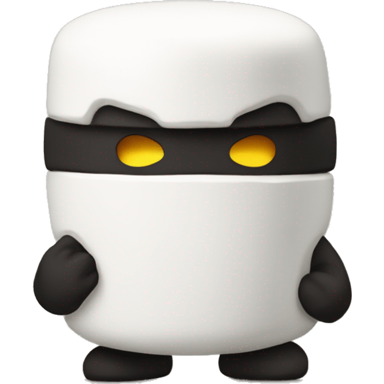 marshmellow shaped ninja emoji