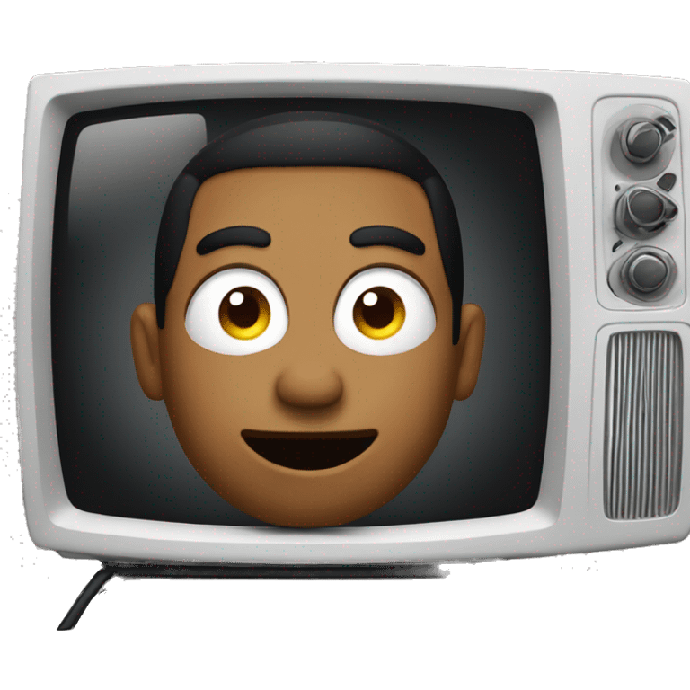 Person watching tv emoji