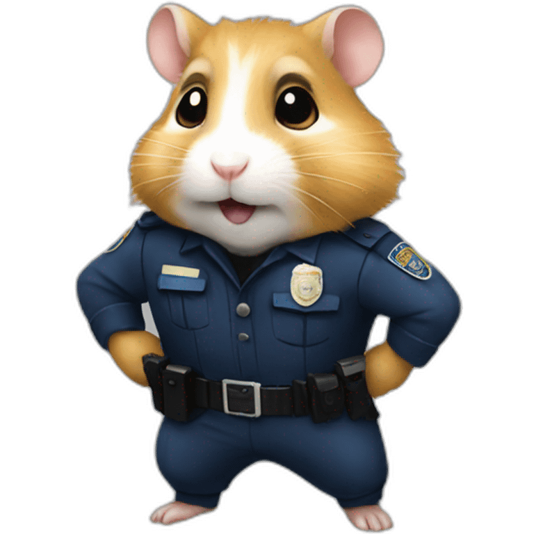 police hamster emoji