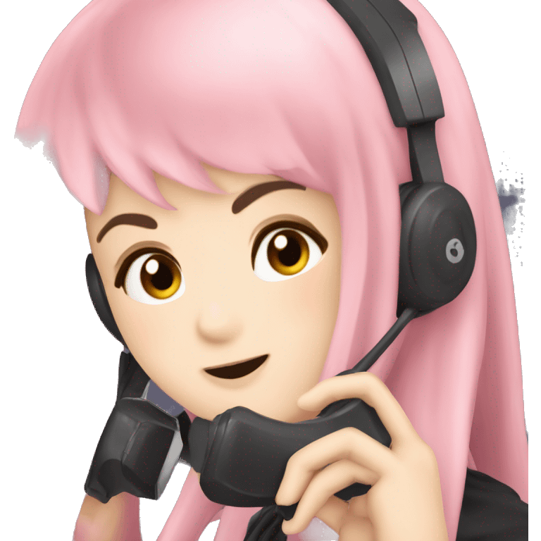 Megurine luka talking in the phone emoji