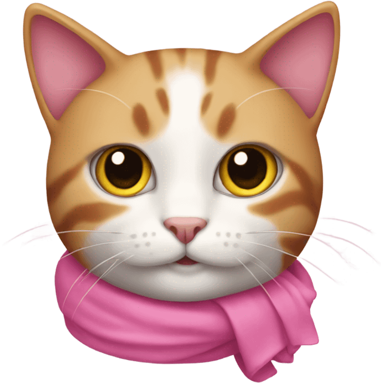 Cat with pink bown emoji