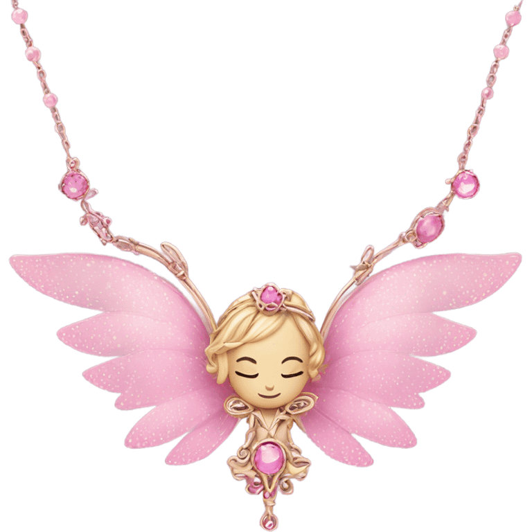 pink fairy necklace emoji