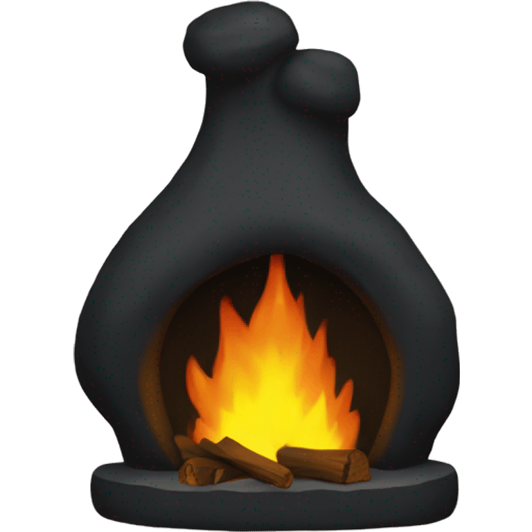 Black hearth emoji