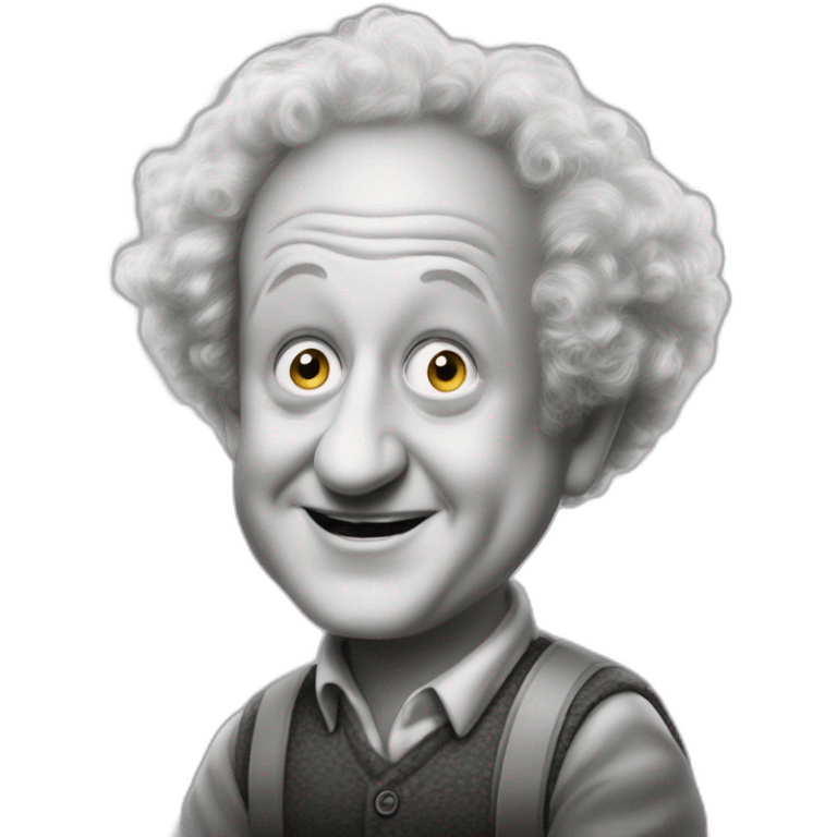 Young Larry fine of the three stooges emoji