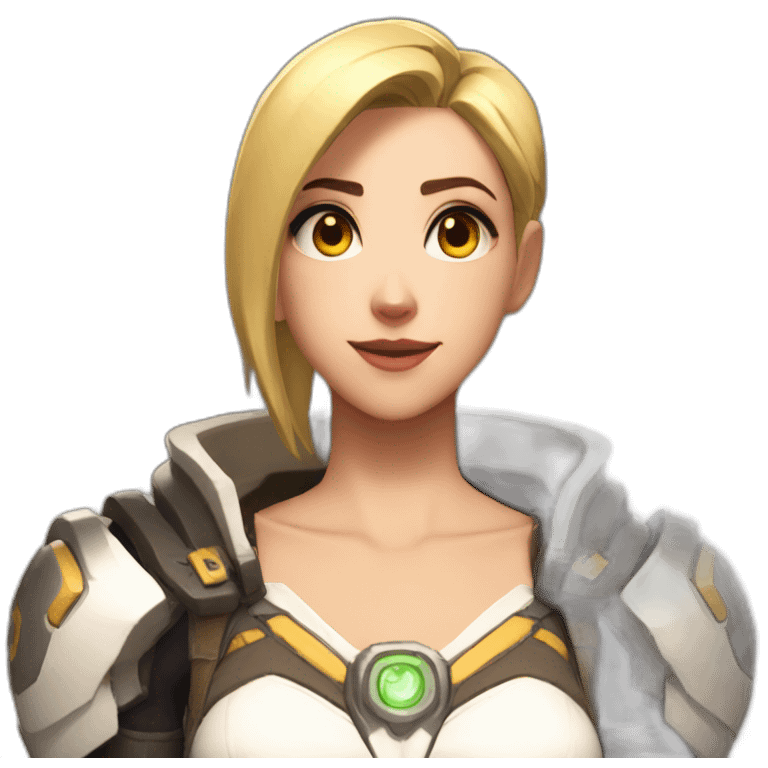 Mercy from video game overwatch emoji