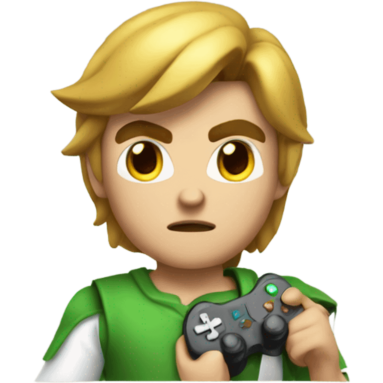 Link playing video games emoji