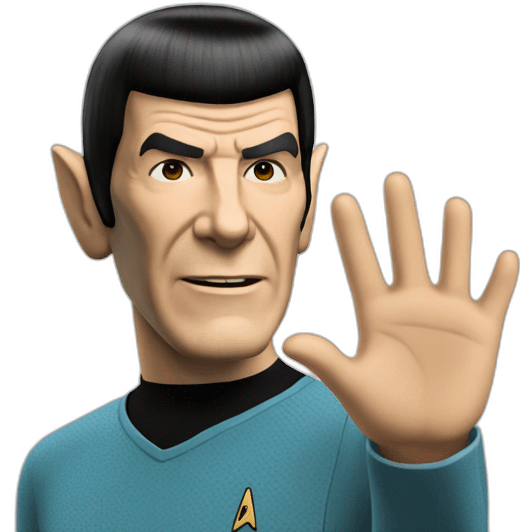 Spock live long and prosper emoji