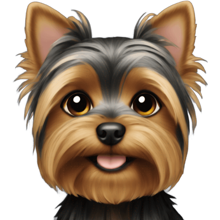 yorkie puppy dark fur emoji