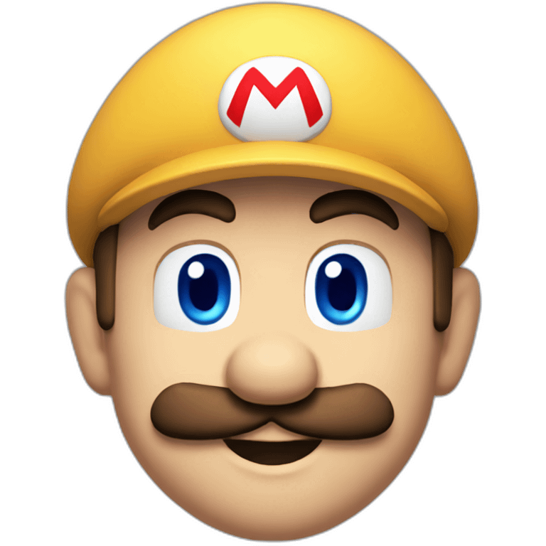 mario blue eyes emoji