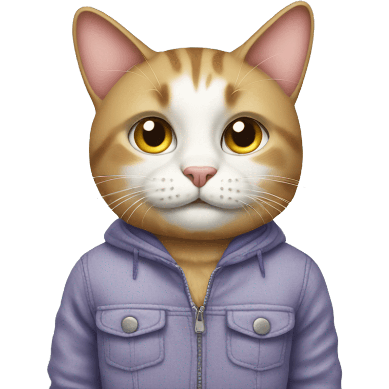 Cat wearing clothes emoji