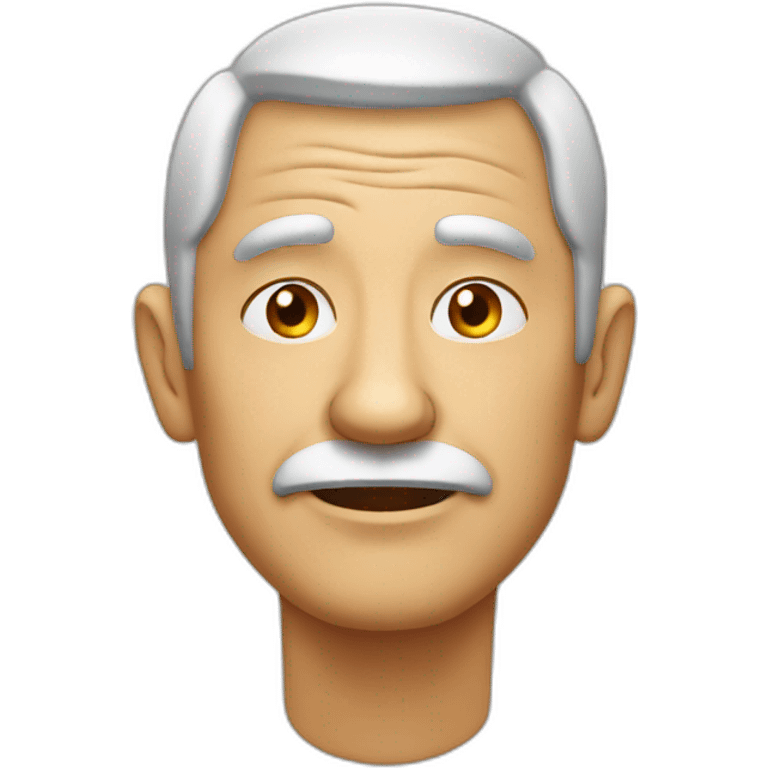 Old men with round face emoji