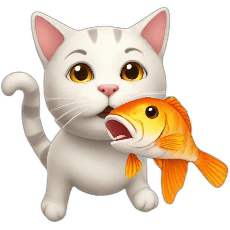 cat love fish emoji