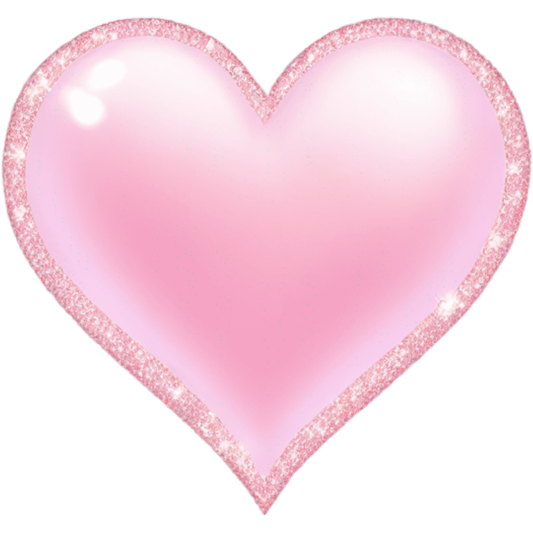 light pink heart with sparkles emoji