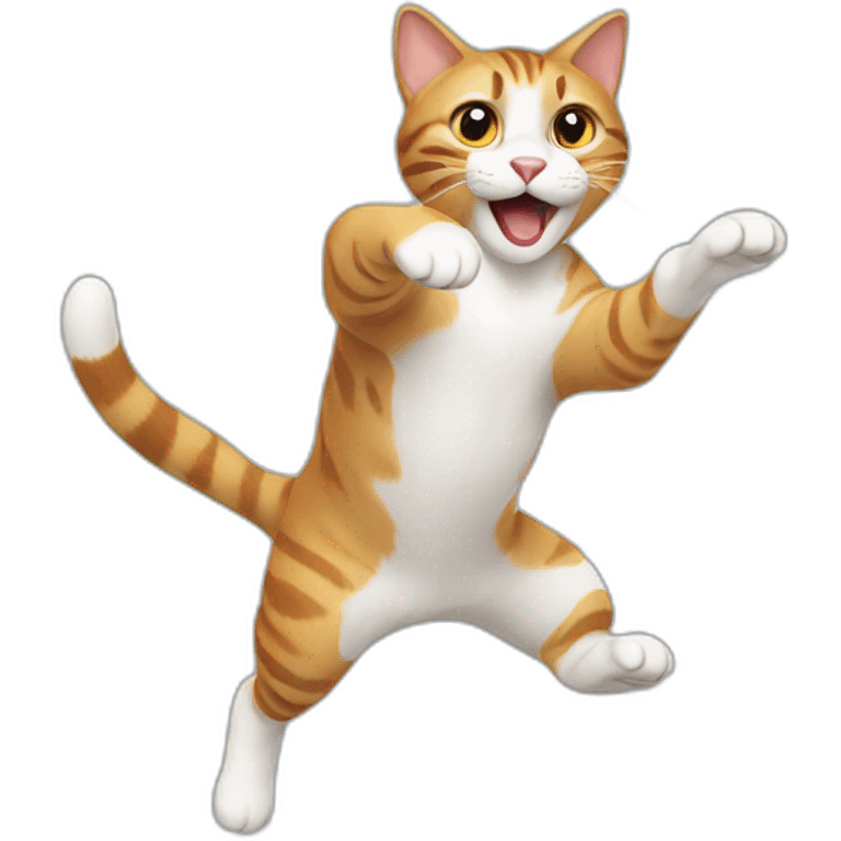 Jumping cat emoji