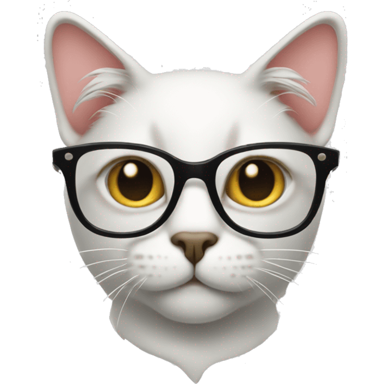 cat in glasses with dollar sign emoji