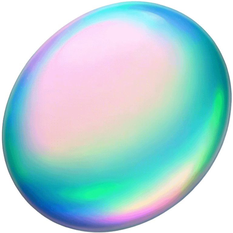 Cinematic Realistic Opal Emoji, Mystical and iridescent, with shifting colors of blue, green, and pink that dance across the smooth, milky surface. The gem’s unique play of light creates a mesmerizing, fluid effect, while a soft, glowing halo surrounds the stone. Soft glowing outline, capturing the essence of magic and mystery in a radiant opal. emoji