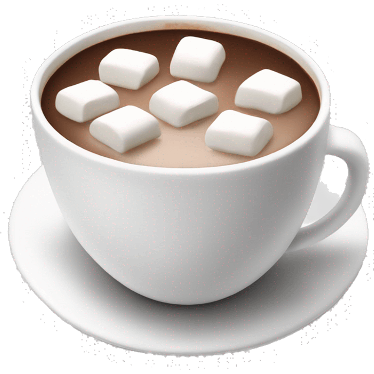 Hot chocolate with marshmallows  emoji