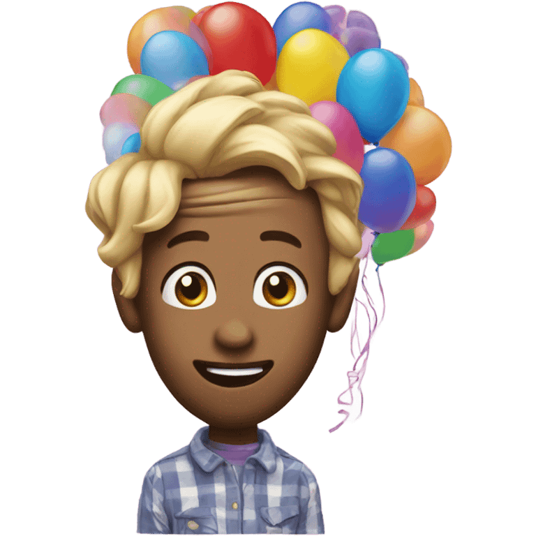 Happy birthday Balloon 8 years emoji