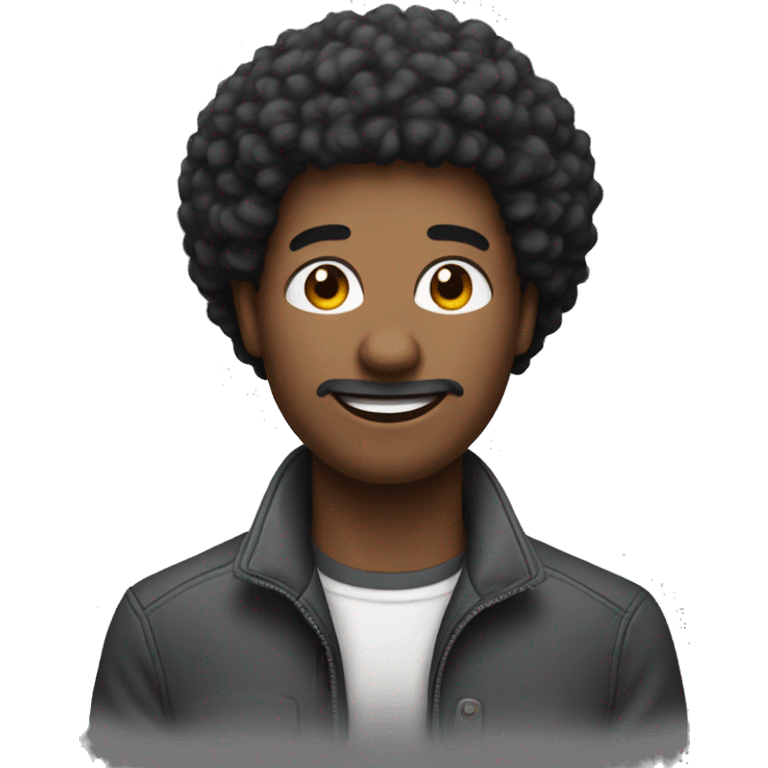 Créer l'émoji d'un homme peau mate, cheveux afro, bras crisé emoji