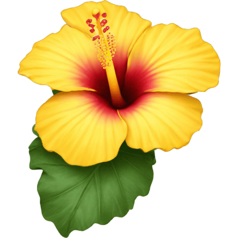 yellow hibiscus flower emoji