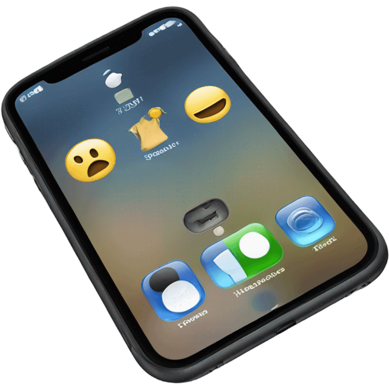 iPhone front view emoji