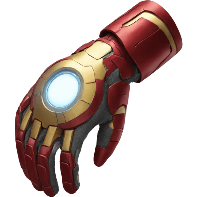 iron man glove pointed like a plane emoji