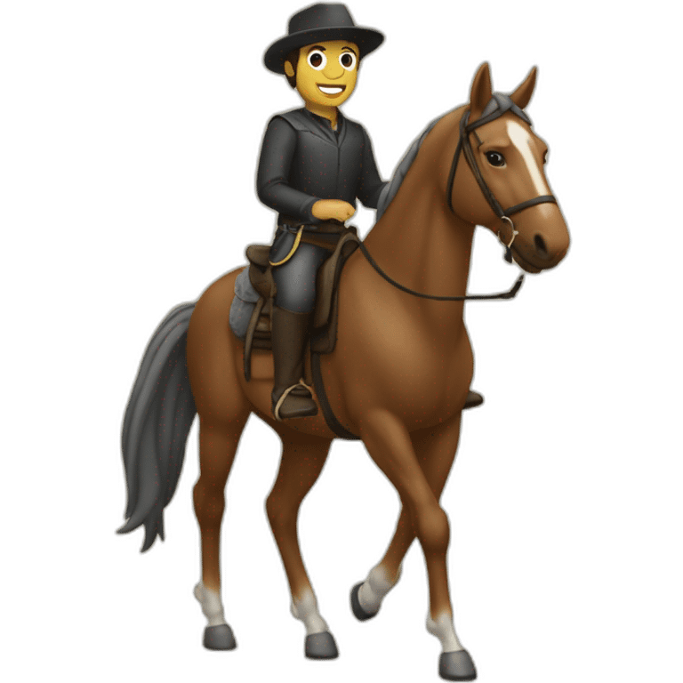 Maisi c’est sur un cheval emoji