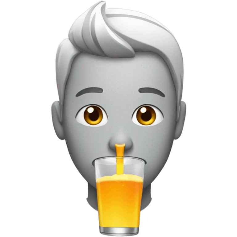 Person drinking an energy drink emoji