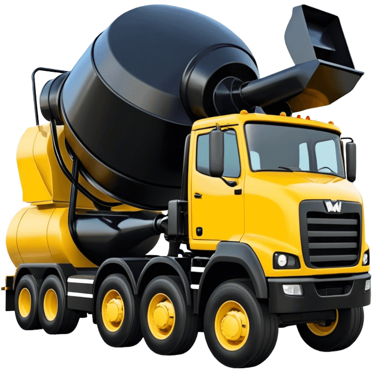 Cement Mixer - Mack Granite (Model Year: 2022) (Iconic colour: Yellow and black) emoji