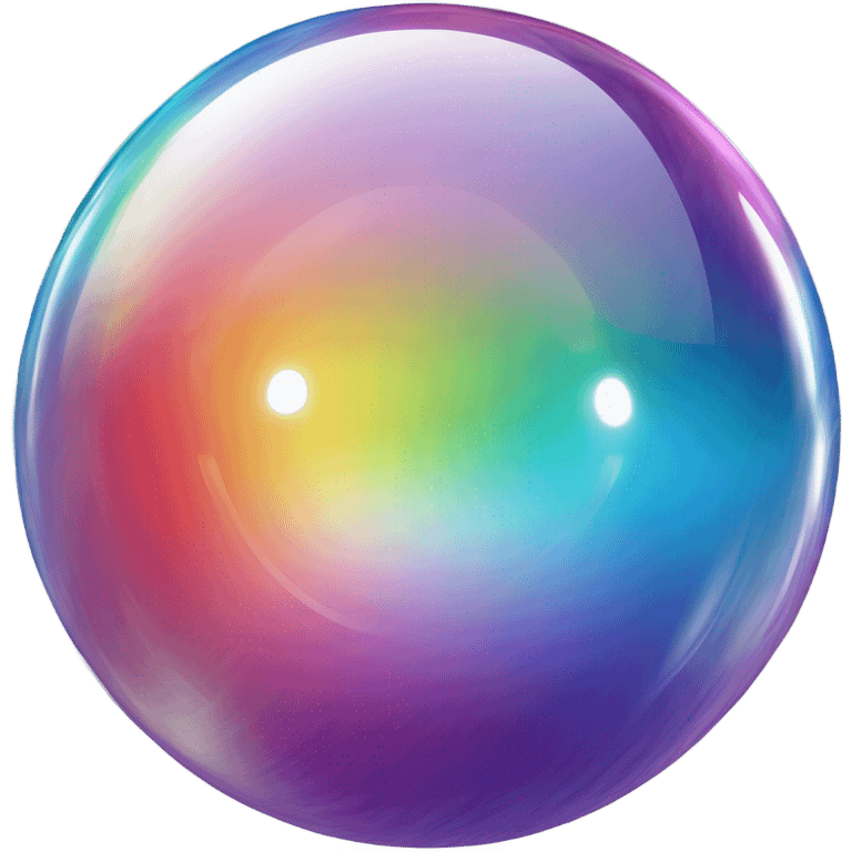 Rainbow crystal ball emoji