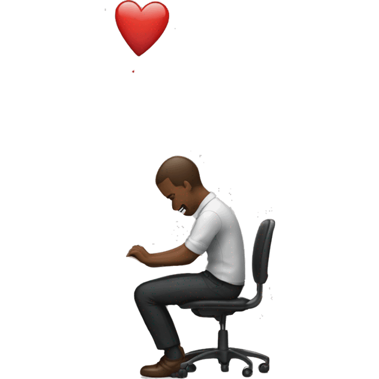 falling in love with the person at the next desk emoji