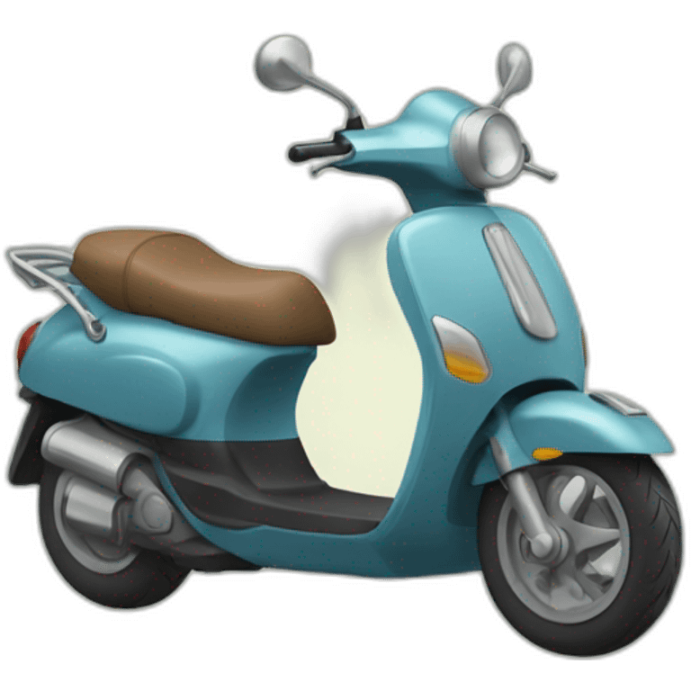 Quelqun qui pleure en scooter emoji