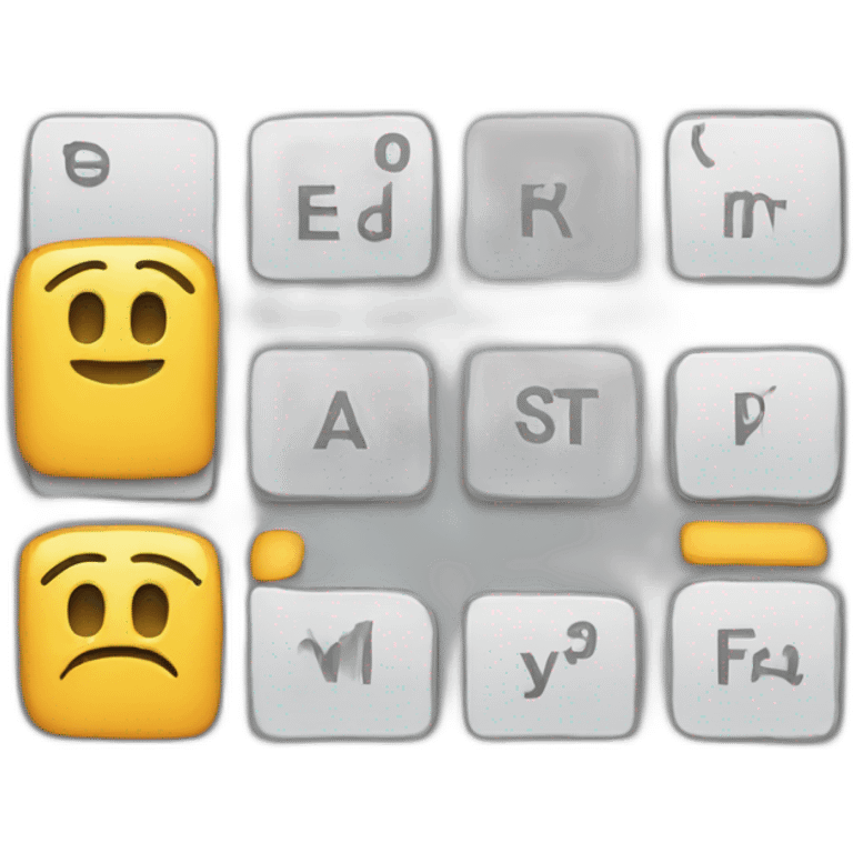 split keyboard emoji