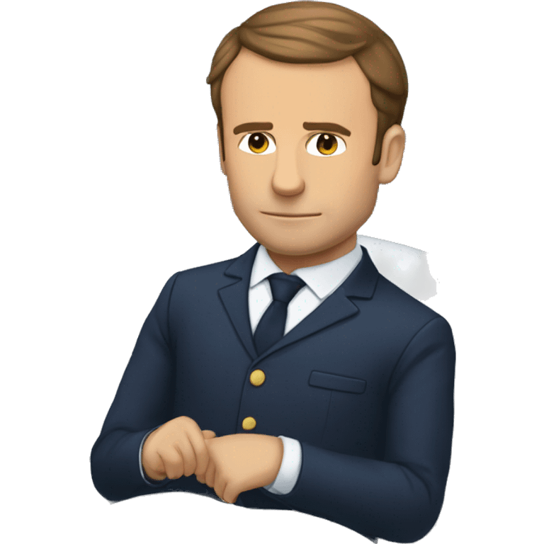 Macron en train de dormir emoji