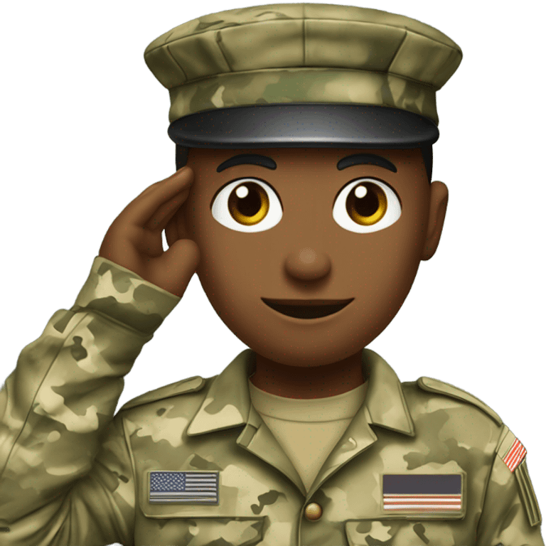 Army soldier, saluting ￼ emoji