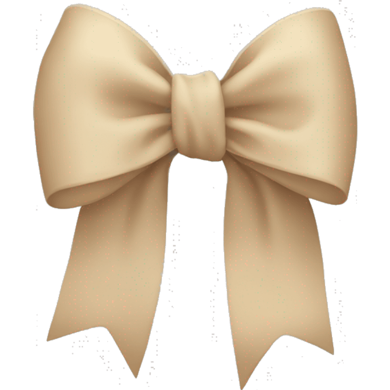 Beige bow emoji