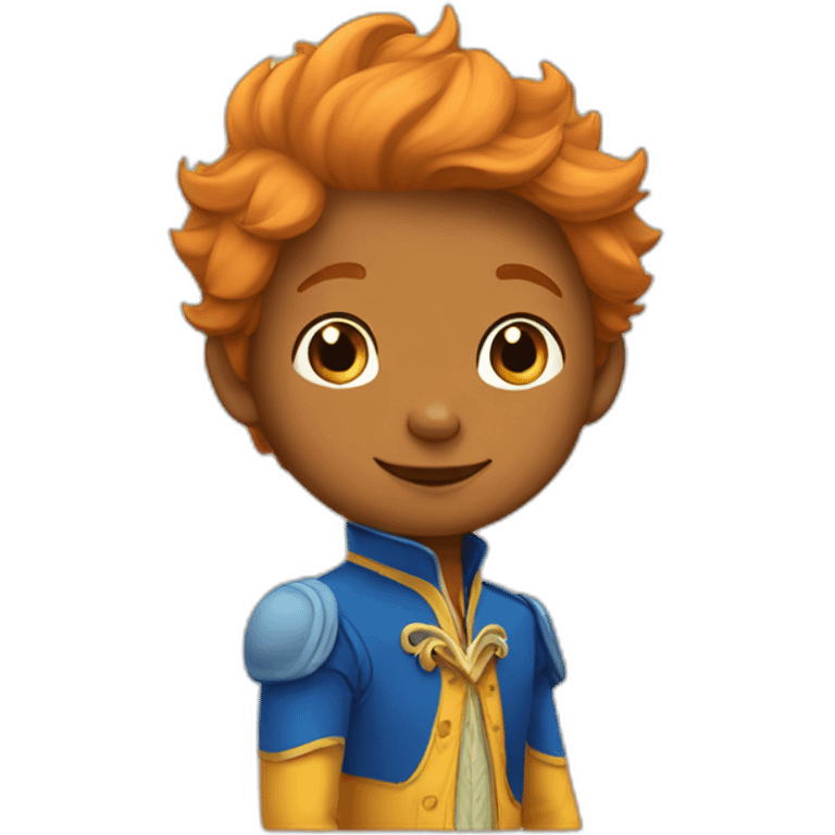 Little prince with fox emoji