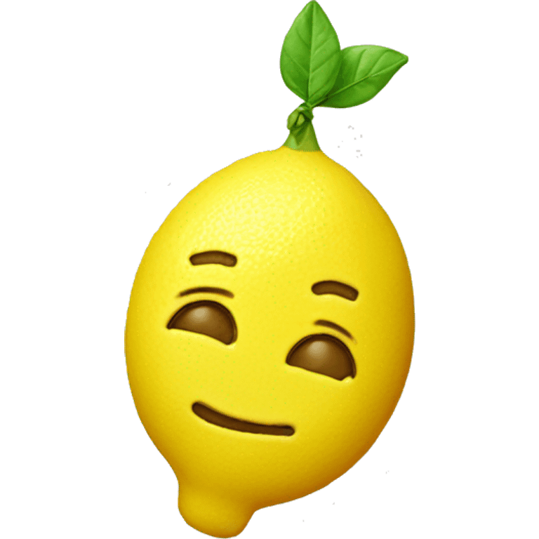 Lemon head candy emoji